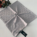 Bonjela Lüx İnci Jakarlı Pamuk Eşarp Gümüş JPB0713