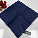 Miray Düz Kristal Krep Eşarp Lacivert LTA0602