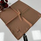 Miray Düz Kristal Krep Eşarp Sütlü Kahve LTA0609