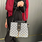 Armine Kadın Çanta Gri Noktalı AR36105