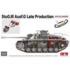 RFM 5088 1/35 Ölçek StuG.III Ausf.G, Geç Dönem Tankı, İç Detaylı, Plastik Model Kiti