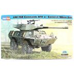 HobbyBoss 82422 1/35 Ölçek LAV-150 Commando AFV w/Cockerill 90mm Gun, Amfibik Araç Plastik Model Kiti