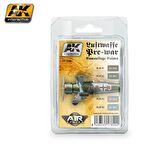 AK Interactive 2320 4x17 ml. Luftwaffe Pre-War Kamuflaj Renkleri, Akrilik Model Boyası Seti