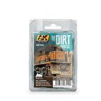 AK Interactive 7020 3x35 ml. Trenler için Kir Efektleri, Enamel Model Boyası Seti