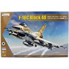 Kinetic K48129 1/48 F-16C Block 40 (Israeli Air Force - Barak) Savaş Uçağı, Plastik Model Kiti