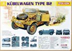 Dragon 75003 1/6 Ölçek Volkswagen Kübelwagen Tip-82 Hafif Zırhlı Arac Plastik Model Kiti