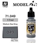 Vallejo 71049 17 ml. Sea Grey, Model Air Serisi Model Boyası