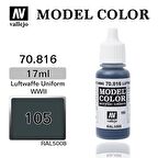 Vallejo 70816 17 ml. (105) Luftwaffe Uniform WWII, Model Color Serisi Model Boyası