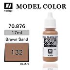 Vallejo 70876 17 ml. (132) Brown Sand-Matt, Model Color Serisi Model Boyası