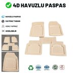 Dacia Logan Mcv 2022 4d Havuzlu Üniversal Yeni Nesil Paspas Bej Gold Seri