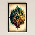 Soyut Mandala Sanatı ile Dekoratif Duvar Tablosu