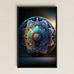 UV Baskılı Mandala Tablo - Işığın Dansı