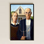 Grant Wood American Gothic UV Baskı Tablo