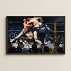 George Bellows Boks Ringi UV Baskı Tablo