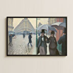 Caillebotte Paris Yağmurlu Gün UV Baskı Tablo