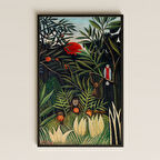 Henri Rousseau Maymunlu Manzara UV Baskı Tablo