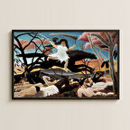 Henri Rousseau Savaş (La Guerre) UV Baskı Tablo