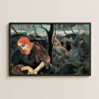 Melankolik Figürlü Gauguin UV Baskılı Tablo