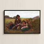 Karpuz Yiyen Çocuklar UV Baskılı Yazlık Tablo