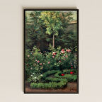 Gül Bahçesi ve Ağaç Temalı UV Baskılı Bahar Tablosu