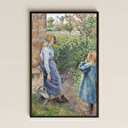 Anne ve Çocuk Bahçede - UV Baskılı Sanat Tablosu