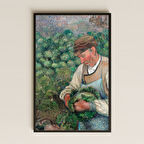 Tarlada Adam - UV Baskılı Kırsal Sanat Tablosu