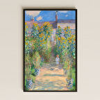 Monet Bahçesi Tablosu - Çiçekli Dekoratif Sanat Tablosu