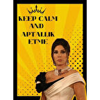 Aşkı Memnu Aptallık Etme Ahşap Retro Vintage Poster