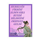 Herkesin Fikrini Aldım Sıra Ahşap Retro Vintage Poster