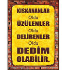 Dedim Olabilir Ahşap Retro Vintage Poster