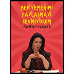 Şahika Koçarslanlı Prensip Olarak Ahşap Retro Vintage Poster  