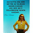 Cem Karaca Seni Özlediğim Kadar Ahşap Retro Vitage Poster