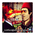 Tosun Paşa Lütfücüğüm Ahşap Retro Vintage Poster 