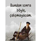 Kemal Sunal Bundan Sonra Böyle Ahşap Retro Vintage Poster