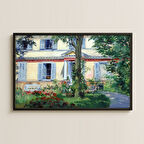 Bahçeli Ev Önü - UV Baskılı Sanat Tablosu