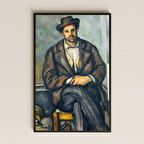 Şapkalı Adam Portresi - UV Baskılı Tablo