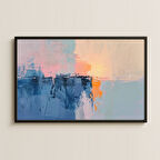 Soyut Gün Doğumu Manzarası - UV Baskılı Modern Tablo