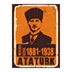 Mustafa Kemal Atatürk 1881-1938 Retro Poster Tablo