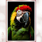 Amazon Ruhlu Papağan Duvar Dekoru