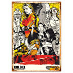 Kill Bill Film Temalı Tarantino Stili Ahşap Retro Poster Tablo