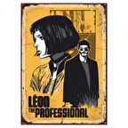 Léon The Professional Mathilda Temalı Ahşap Retro Poster Tablo