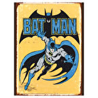 Batman Retro Çizgi Roman Temalı Ahşap Poster Tablo | DC Comics Vintage Dekor