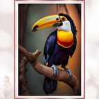 Ateş Gagalı Tukan Kuşu Duvar Dekoru