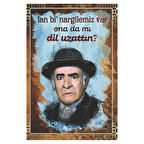 Lan Bi' Nargilemiz Var – Retro Mizahi Ahşap Tablo | Sert Replikli Tasarım