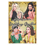 Yeşilçam'ın Unutulmaz Güzelleri Retro Ahşap Tablo – 4 İkonik Kadın Portresi