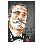 The Godfather – Türk Tarzı Baba Portresi Retro Ahşap Tablo