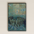 Van Gogh Mahkumların Avluda Yürüyüşü Pleksi Tablo