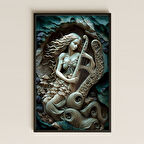 Denizkızı ve Arp Temalı Pleksi Tablo