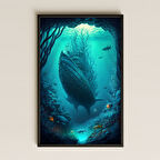 Batık Gemi ve Okyanus Derinliği Temalı Fantastik Pleksi Tablo