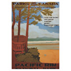 Pacific Rim National Park Retro Poster | Ahşap Duvar Tablosu